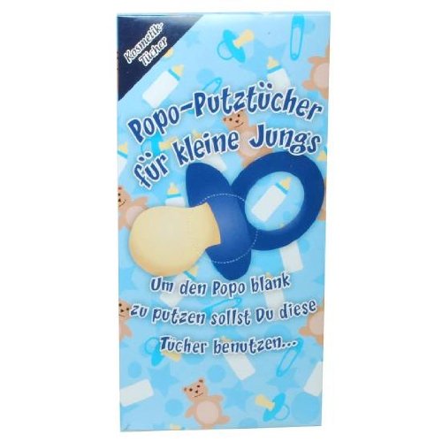Udo Schmidt Kosmetik-Tücher Popo-Putztücher Junge blau, Bedruckt, enthält 80 Stück. von Udo Schmidt