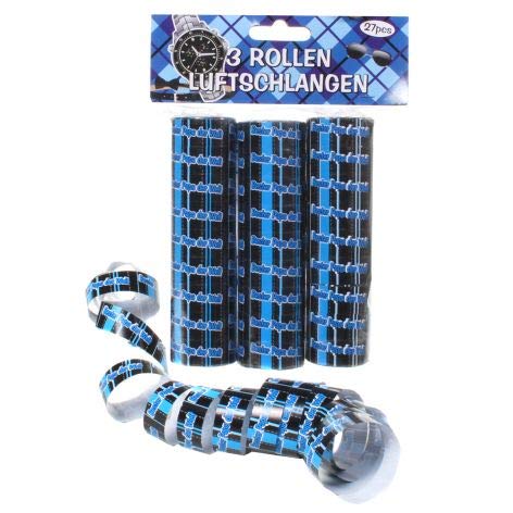 Udo Schmidt Luftschlangen 3er Packung Bester Papa blau von Udo Schmidt
