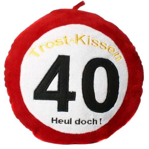 Udo Schmidt Plüsch Trost Kissen 40 Heul doch! zum 40. Geburtstag als Scherzgeschenk von Udo Schmidt