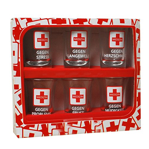 Udo Schmidt Schnapsgläser 6er Set 7cm Medizin im Geschenkkarton Udo Schmidt Schnapsgläser 6er Set 7cm Medizin im Geschenkkarton von Udo Schmidt