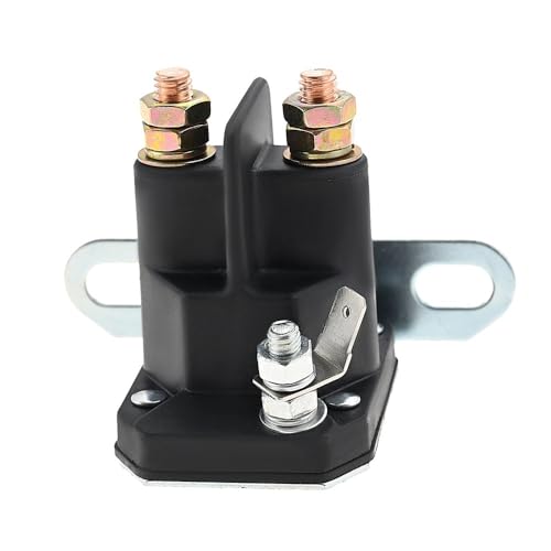 UeWhN Teile 8321211210 030817 Starter-Magnetrelaisschalter Passend for Rasenmäher-Gartentraktor 12 V 3-Terminal mit männlichem Flachstecker von UeWhN