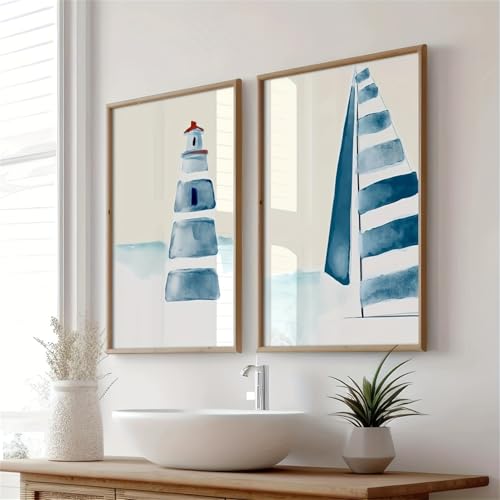 Ueiwffzo 2er Poster Set, Wandbilder Abstrakt Poster Vintage Blumen Wandbild Wandposter Bilder Set Kunstdrucke Leinwand Wohnzimmer Schlafzimmer Decor, Ohne Rahmen (40x50cm) von Ueiwffzo