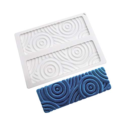 Uenmay Silikon Französisch Mousse Pfannen Form 3D Backgeschirr DIY Form, 2 Loch Rechteck Spiralmuster Uenmay Silikon Französisch Mousse Pfannen Form 3D Backgeschirr DIY Form, 2 Loch Rechteck Spiralmuster von Uenmay