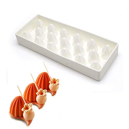 Silikon Mousse Dessertform für Jelly Pudding Chocolate, 17 Löcher kleine Vulkane Silikon Mousse Dessertform für Jelly Pudding Chocolate, 17 Löcher kleine Vulkane von Uenmay
