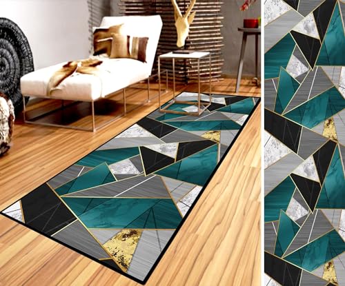 Ufamiluk Flur läufer dünn küche rutschfest waschbar Lange bunt Duschvorleger für Flur Wohnzimmer Küche Esszimmer gekettelt 90x260cm Grün Beige Weiß Grau ColorG Ufamiluk Flur läufer dünn küche rutschfest waschbar Lange bunt Duschvorleger für Flur Wohnzimmer Küche Esszimmer gekettelt 90x260cm Grün Beige Weiß Grau ColorG von Ufamiluk