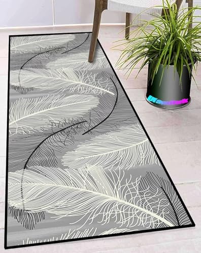 Ufamiluk Teppich läufer waschbar rutschfest wetterfest wasserfest groß küche Teppich läufer für draußen Balkon küche Wohnzimmer Flur 40x140cm Grau Weiß Schwarz ColorN Ufamiluk Teppich läufer waschbar rutschfest wetterfest wasserfest groß küche Teppich läufer für draußen Balkon küche Wohnzimmer Flur 40x140cm Grau Weiß Schwarz ColorN von Ufamiluk