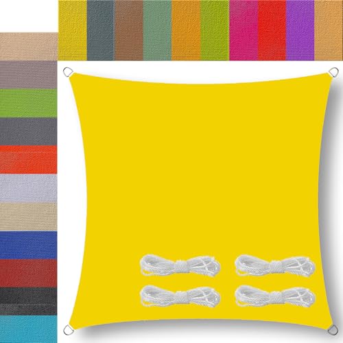 Ufamiluk sonnensegel wasserdicht 1.4x1.4m Rechteck Segeltuch sonnensegel nach maß Balkon Regenschutz 95% UV Schutz Windschutz Überdachung Plane für Garten Terrasse Outdoor Fluoreszierendes Gelb Ufamiluk sonnensegel wasserdicht 1.4x1.4m Rechteck Segeltuch sonnensegel nach maß Balkon Regenschutz 95% UV Schutz Windschutz Überdachung Plane für Garten Terrasse Outdoor Fluoreszierendes Gelb von Ufamiluk