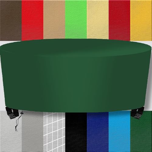 abdeckung gartenmöbel abdeckung rund winterfest wasserdicht 230x110cm 210D abdeckplane gartenmöbel schutzhülle Abdeckhaube abdeckungen terrassenmöbel gartentisch abdeckung für gartenmöbel Dunkelgrün von Ufamiluk
