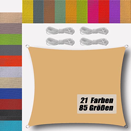 Ufamiluk sonnensegel wasserdicht rechteckig 2x2.5m sonnensegel Balkon Regenschutz 95% UV Schutz Windschutz Überdachung Plane für Garten Terrasse Outdoor Camping Patio Schwimmbad Sandgelb Ufamiluk sonnensegel wasserdicht rechteckig 2x2.5m sonnensegel Balkon Regenschutz 95% UV Schutz Windschutz Überdachung Plane für Garten Terrasse Outdoor Camping Patio Schwimmbad Sandgelb von Ufamiluk