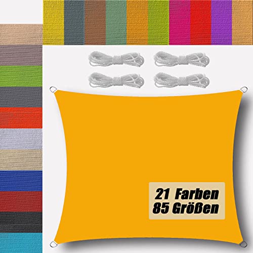 Ufamiluk sonnensegel wasserdicht rechteckig 2x2m sonnensegel Balkon Regenschutz 95% UV Schutz Windschutz Überdachung Plane für Garten Terrasse Outdoor Camping Patio Schwimmbad Mangogelb Ufamiluk sonnensegel wasserdicht rechteckig 2x2m sonnensegel Balkon Regenschutz 95% UV Schutz Windschutz Überdachung Plane für Garten Terrasse Outdoor Camping Patio Schwimmbad Mangogelb von Ufamiluk