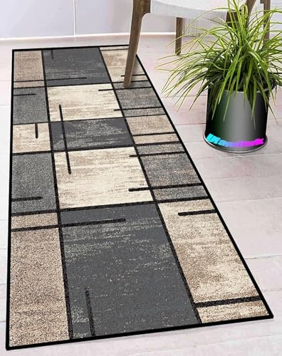 teppich läufer flur küchenläufer waschbar rutschfest outdoor teppich wohnzimmer wetterfest terasse balkon schlafzimmer teppich wasserfest klein groß meterware grau Beige Grün Rot Schwarz kurzflor von Ufamiluk