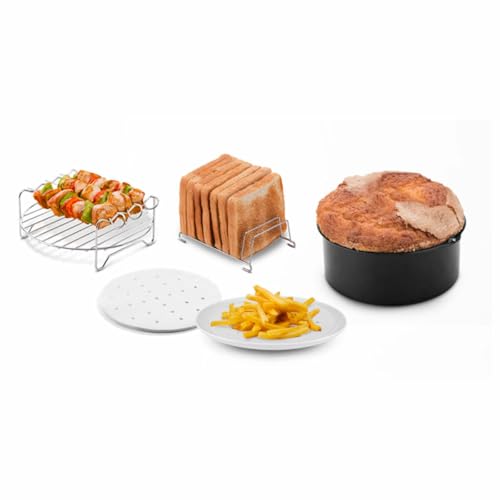 Ufesa Zubehör Heißluftfritteuse Set 4 Teile 3,5 L Oder Mehr, Kuchen, Grill, Pinsel, Toasthalter und Ölpapier, BPA-frei von UFESA