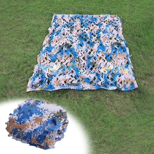 Tarnnetz Camouflage Netz 4x5m(13x16.4ft),Woodland Armee Tarnung Net,Militär Tarnnetz Waldlandschaft für Jagd Camping Garten Party Dekorationen Sonnenschutz Sichtschutz von Ufgwhirl