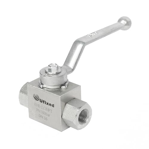 Ufixed 1/2-Zoll G-Gewinde-Hydraulikkugelhahn mit Griff, 7250 PSI Hochdruck-Kugelhahn für Hochdruckreiniger-Pumpenteile Ufixed 1/2-Zoll G-Gewinde-Hydraulikkugelhahn mit Griff, 7250 PSI Hochdruck-Kugelhahn für Hochdruckreiniger-Pumpenteile von Ufixed