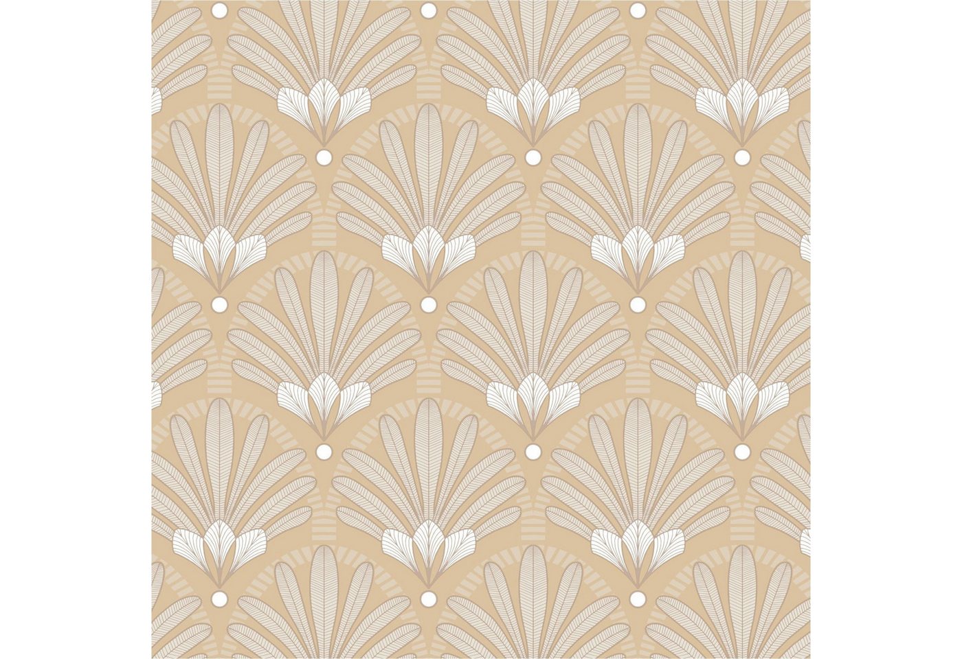 Ugépa Vliestapete M53302 Ugépa Gelb Vlies 0.53 x 10.05 m Elegance Art Deco Medaillon von Ugépa