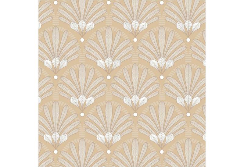 Ugépa Vliestapete M53302 Ugépa Gelb Vlies 0.53 x 10.05 m Elegance Art Deco Medaillon von Ugépa