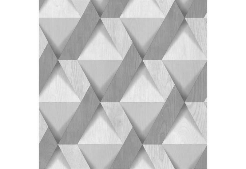 Ugépa Vliestapete M69189D Ugépa Grau Vlies 1.06 x 10.05 m Nomade Grafik Holz von Ugépa
