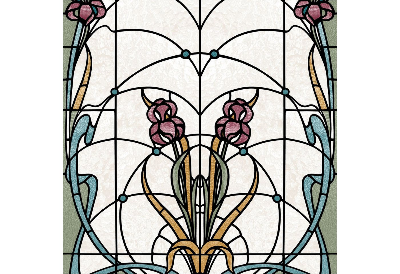 Ugépa Vliestapete M79310 Ugépa Bunt Vlies 0.53 x 10.05 m Artifice Kirchenglas von Ugépa