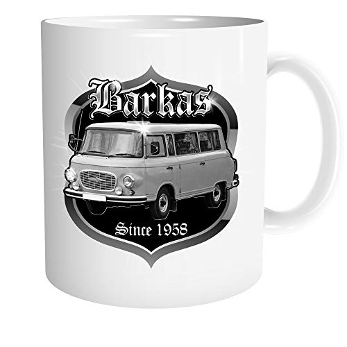 Uglyshirt89 Barkas Tasse | Kaffeetasse Teetasse Geschenk DDR Trabant IFA Osten von Uglyshirt89