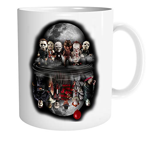 Uglyshirt89 Evil Six Tasse | Kaffeetasse Teetasse Geschenk Horror Halloween Nightmare Freddy Clown Friends von Uglyshirt89