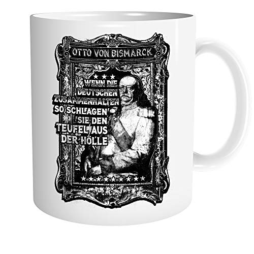 Uglyshirt89 Otto von Bismarck Tasse | Kaffeetasse Teetasse Geschenk Deutschland Germania Preußen Kaiserreich von Uglyshirt89