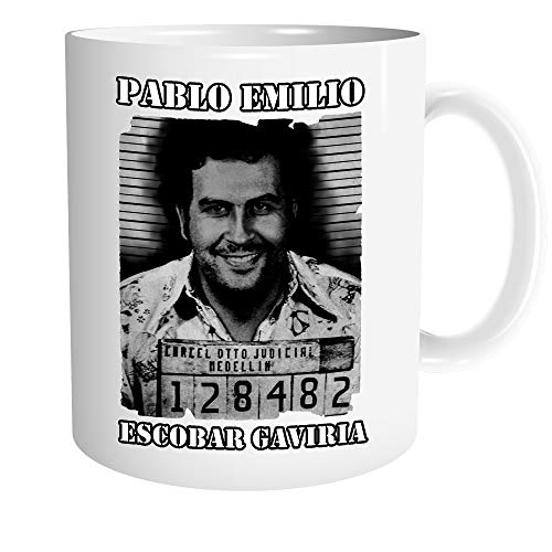 Uglyshirt89 Pablo Escobar Tasse | Kaffeetasse Teetasse Geschenk Money Kokain Mugshot Drug von Uglyshirt89