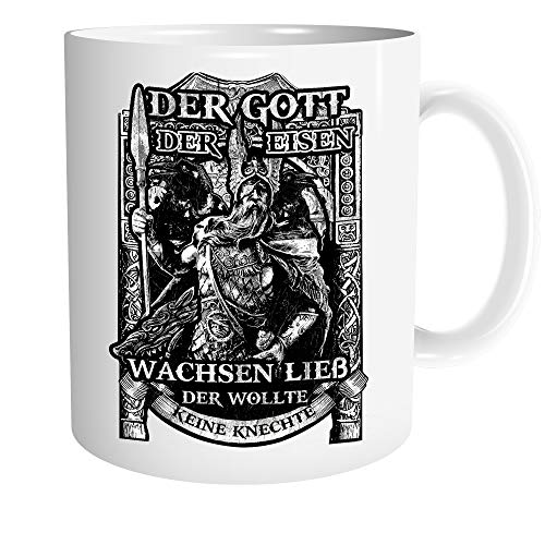 Uglyshirt89 Unser Gott Odin Tasse | Kaffeetasse Teetasse Geschenk Wikinger Valhalla Vikings von Uglyshirt89