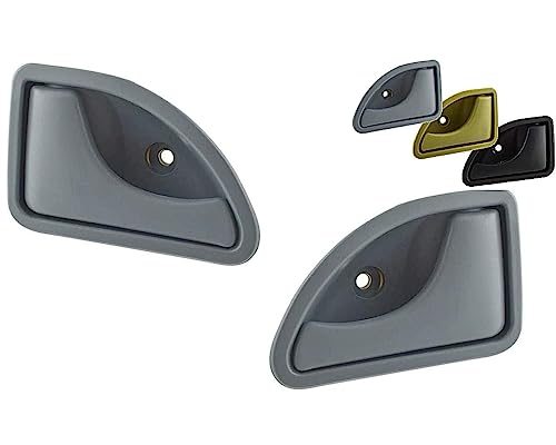 Ugozen Türgriff vorne links und rechts, Türschloß für Renault Twingo (1993 – 2007) / Kangoo (1998 – 2010) (grau) – Französische Marke von Ugozen