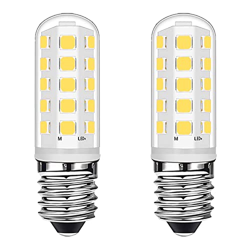 E14 LED Dunstabzugshauben Lampen 3W Entspricht 28W Halogenlampen, E14 Edison Schraube Tageslichtweiß 4000K für Kühlschrank, Dunstabzugshaube, Heimbeleuchtung, Kein Flimmern, Nicht Dimmbar, 2 Stück von Ugvmn