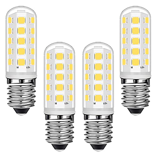 E14 LED Dunstabzugshauben Lampen 3W Entspricht 28W Halogenlampen, E14 Edison Schraube Tageslichtweiß 4000K für Kühlschrank, Dunstabzugshaube, Heimbeleuchtung, Kein Flimmern, Nicht Dimmbar, 4 Stück von Ugvmn