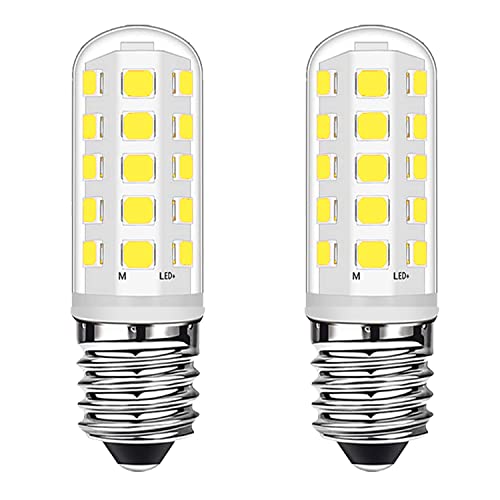 E14 LED Dunstabzugshauben Lampen 3W Entspricht 28W Halogenlampen, Kleine E14 Edison Schraube Kaltweiß 6000K für Kühlschrank, Dunstabzugshaube, Heimbeleuchtung, Kein Flimmern, Nicht Dimmbar, 2 Stück von Ugvmn