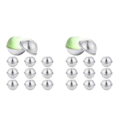 Uhidka 40 Stück, 20Er-Set, DIY-Badekugelform Aus Metall zum Basteln, DIY-Herstellungsbedarf, 5,5 x 2,5 cm Uhidka 40 Stück, 20Er-Set, DIY-Badekugelform Aus Metall zum Basteln, DIY-Herstellungsbedarf, 5,5 x 2,5 cm von Uhidka