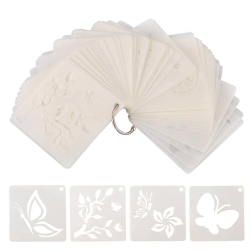 Uhidka 60 Stück Malschablonen, DIY Bastelschablonen, Zeichenschablonen, Wiederverwendbare Wandschablonen zum Malen für die Wand zu Hause Uhidka 60 Stück Malschablonen, DIY Bastelschablonen, Zeichenschablonen, Wiederverwendbare Wandschablonen zum Malen für die Wand zu Hause von Uhidka