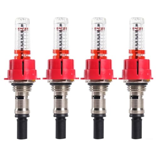 Uhidka Fußbodenheizungsverteiler-Durchflussmesser-Regler, Präzisions-Wärmesteuerungsgerät (3/8 X 4 Stück) von Uhidka