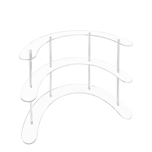 Uhidka Kit Acryl Entfernbar Transparent Display Ständer Rack Schmuckhalter Regal für Blind Box 3 Layers von Uhidka