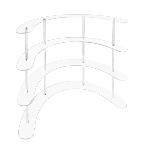Uhidka Kit Acryl Entfernbarer Transparenter Display Ständer Rack Schmuckhalter Regal für Blind Box 4 Layers von Uhidka