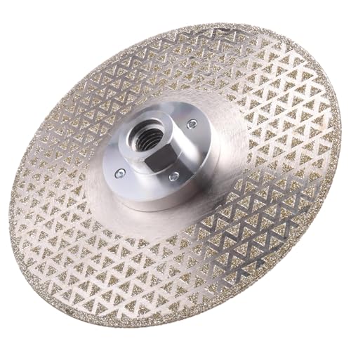 Uhidka M14 Vakuumgelötetes Diamant-Trennrad-Sägeblatt, Doppelseitige Scheibe, Marmor, Beton, Keramikfliesenschneiden, 150 mm Uhidka M14 Vakuumgelötetes Diamant-Trennrad-Sägeblatt, Doppelseitige Scheibe, Marmor, Beton, Keramikfliesenschneiden, 150 mm von Uhidka