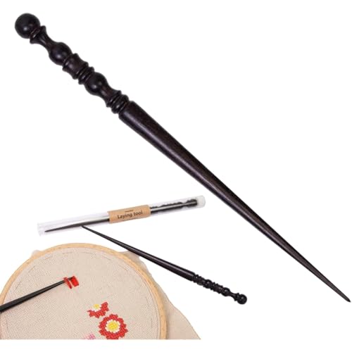 Uhidka Quilt -Fadenführer Holzgelegenheitswerkzeug für Nadelpoint Handheld Drückenhilfe für Studio, Home & Travel von Uhidka