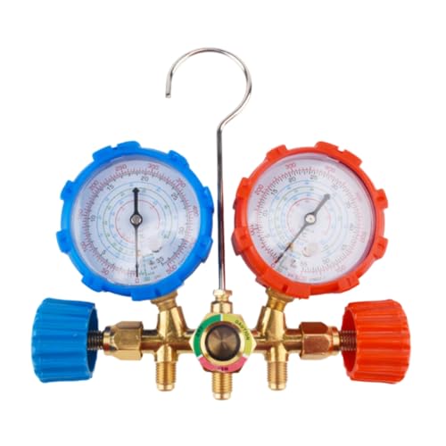 Uhidka R134A Fluorid-Tabelle Schneedruckmessgerät AC-Verteilermanometer-Set R134A Fluorid-Tabelle Schneedruck von Uhidka