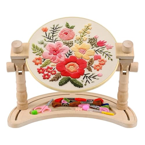 Uhidka Stickrahmenständer Verstellbar - 360° Drehbarer Stickrahmenständer, Stickständer für Handarbeit, Kunsthandwerk Uhidka Stickrahmenständer Verstellbar - 360° Drehbarer Stickrahmenständer, Stickständer für Handarbeit, Kunsthandwerk von Uhidka