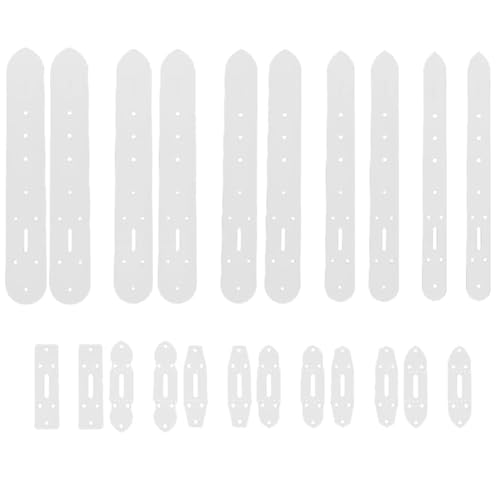 Uhidka Versorgung für Gürtellöcher Stanzwerkzeuge PVC -Ledervorlagen 22 PCs 11 Stylesmuster DIY -Basteln von Uhidka