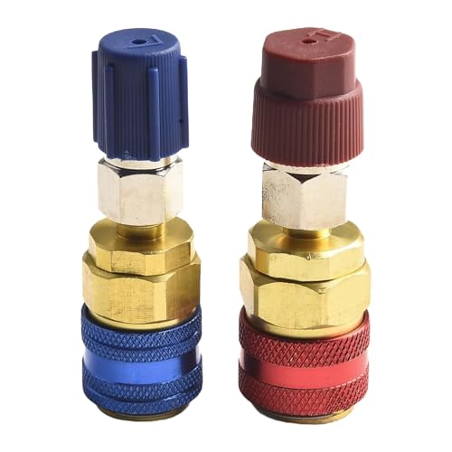 Uhngw AC Schnellkupplung, Hoch- Und Niederdruck Kupplung, Adapter Set Für Kältemitteltank Passend Für Fahrzeugklimaanlagen Uhngw AC Schnellkupplung, Hoch- Und Niederdruck Kupplung, Adapter Set Für Kältemitteltank Passend Für Fahrzeugklimaanlagen von Uhngw