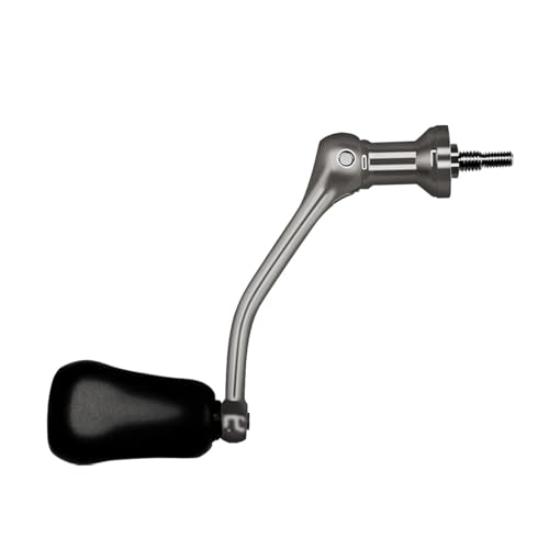 Uhngw Angelrollengriffe,Angelrollengriff - Ergonomischer Rocker-Angelradgriff,Ersatzgriffteile, Angelradgriff mit Schraubknopf für Angelrollen von Uhngw
