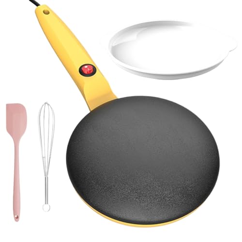 Uhngw Crêpe-Maker, Crêpe- - Handheld-Pfannkuchenhersteller,7,8-Zoll-Instant-Crepe-Maker, Grillplatte, Crepe-Maker, elektrische Crepes-, automatische Temperaturregelung, tragbarer von Uhngw