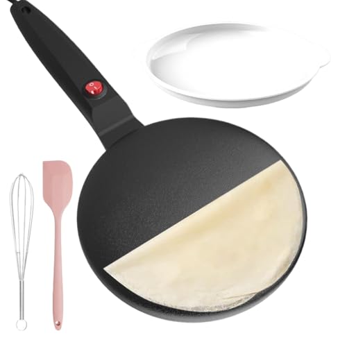 Uhngw Crêpe-Maker, Crêpe-,Frühstückspfanne | 7,8 Zoll automatische Temperaturregelung Instant Crêpe Maker elektrische Crêpe Maker Maschine antihaftbeschichtet zum Kochen Uhngw Crêpe-Maker, Crêpe-,Frühstückspfanne | 7,8 Zoll automatische Temperaturregelung Instant Crêpe Maker elektrische Crêpe Maker Maschine antihaftbeschichtet zum Kochen von Uhngw
