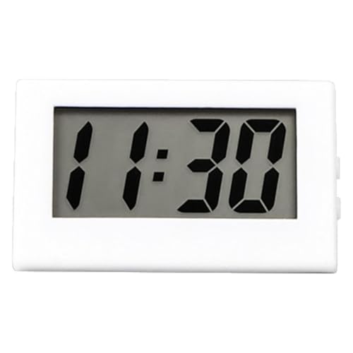 Uhngw Digitaluhr für Schreibtisch, Batterie-Digitaluhr klein | Elektrische Uhren Reiseuhr,Digitale kleine Uhr, große Zahlen-LED-Anzeige, tragbar für Heimunterricht, batteriebetrieben von Uhngw