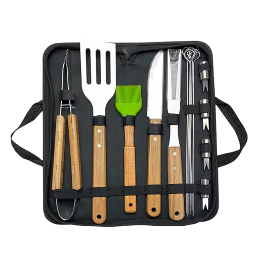 Uhngw Grill Werkzeug Set - 16-teiliges Grill-Set,Edelstahl Spatel Grillzange Bürste für Garten Picknick Camping Outdoor Grillfreunde Uhngw Grill Werkzeug Set - 16-teiliges Grill-Set,Edelstahl Spatel Grillzange Bürste für Garten Picknick Camping Outdoor Grillfreunde von Uhngw