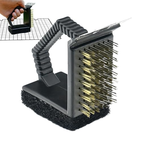 Uhngw Grillbürste | Barbecue Grill Backofen Reiniger,Kupferdraht Schaber Mit Rechtwinkliger Form Für Grill Smoker Fritteuse Backofen von Uhngw