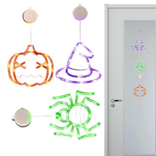 Uhngw Halloween - 3 Stück Deko mit Saugnäpfen,Süße Kürbis Deko Für Fenster Wohnzimmer Schlafzimmer Küche Schule Studentenzimmer Halloween Uhngw Halloween - 3 Stück Deko mit Saugnäpfen,Süße Kürbis Deko Für Fenster Wohnzimmer Schlafzimmer Küche Schule Studentenzimmer Halloween von Uhngw