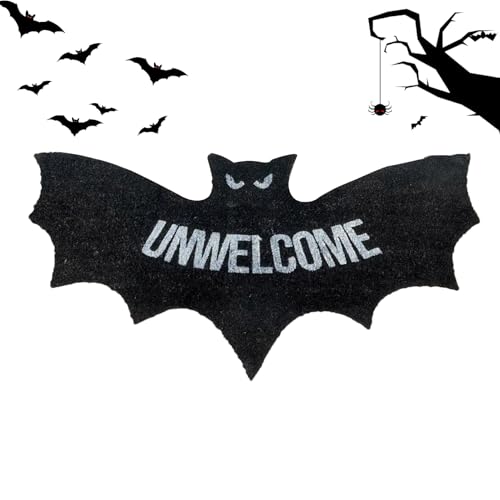 Uhngw Halloween Teppich | 80x40cm Fledermausförmige Fußmatte - Dekorativer Halloween Gruselteppich Für Wohnzimmer Schlafzimmer Balkon Badezimmer Eingangsbereich Uhngw Halloween Teppich | 80x40cm Fledermausförmige Fußmatte - Dekorativer Halloween Gruselteppich Für Wohnzimmer Schlafzimmer Balkon Badezimmer Eingangsbereich von Uhngw